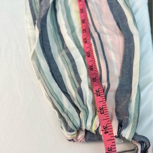 🎉Supply & Demand Striped Baggy Bottom Tie Trousers - Very Cute! Size Small - Picture 6 of 10